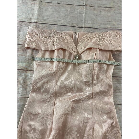 Vintage Cache Petites By Bari Protas Women's Embellished Cocktail Dress - 8 - Picture 7 of 14